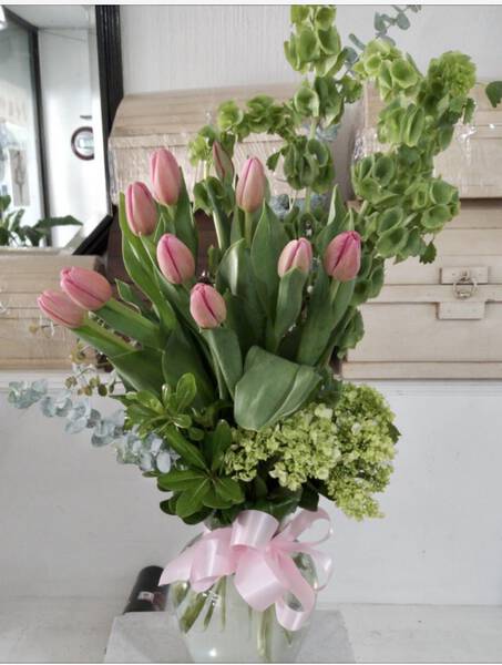 Tulipanes en rosa